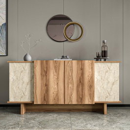 Hanah Home Diana - Travertino, Walnut